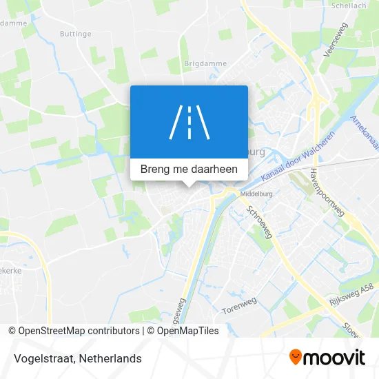 Vogelstraat kaart