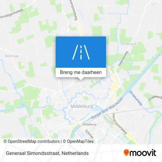 Generaal Simondsstraat kaart