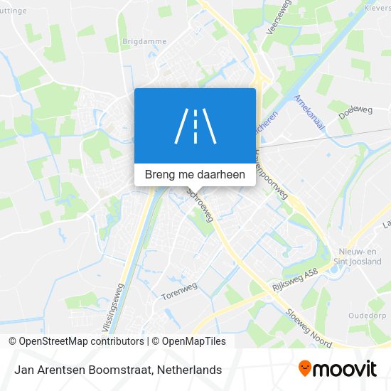 Jan Arentsen Boomstraat kaart