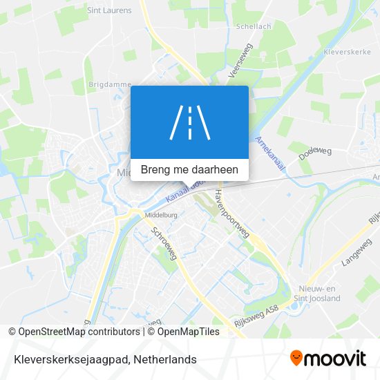 Kleverskerksejaagpad kaart