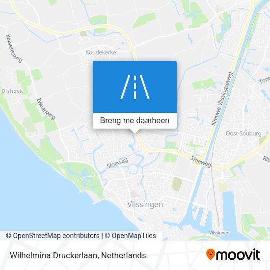 Wilhelmina Druckerlaan kaart