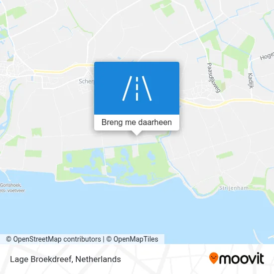 Lage Broekdreef kaart