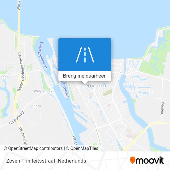 Zeven Triniteitsstraat kaart