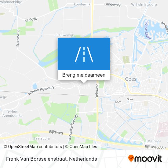Frank Van Borsselenstraat kaart