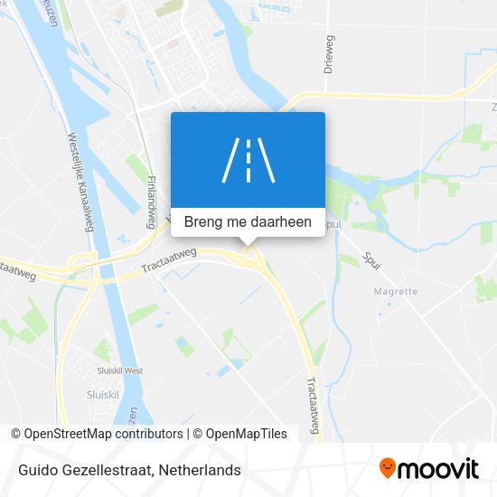 Guido Gezellestraat kaart
