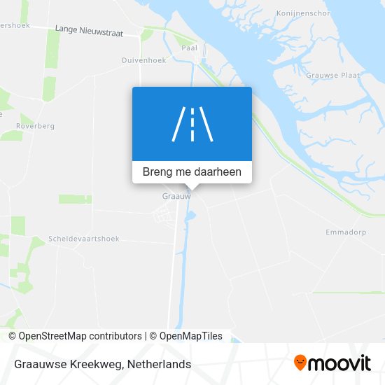 Graauwse Kreekweg kaart