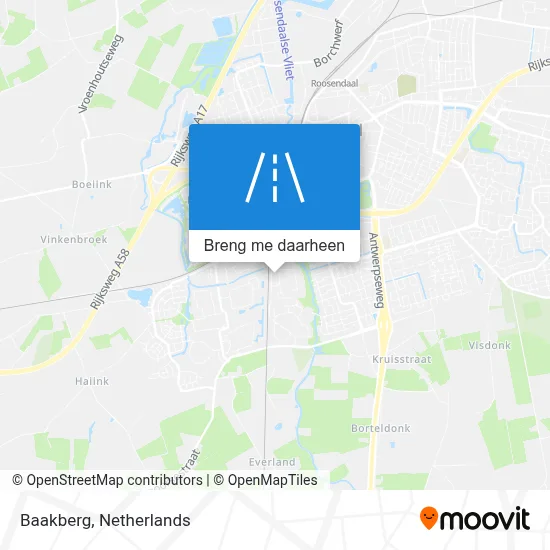 Baakberg kaart