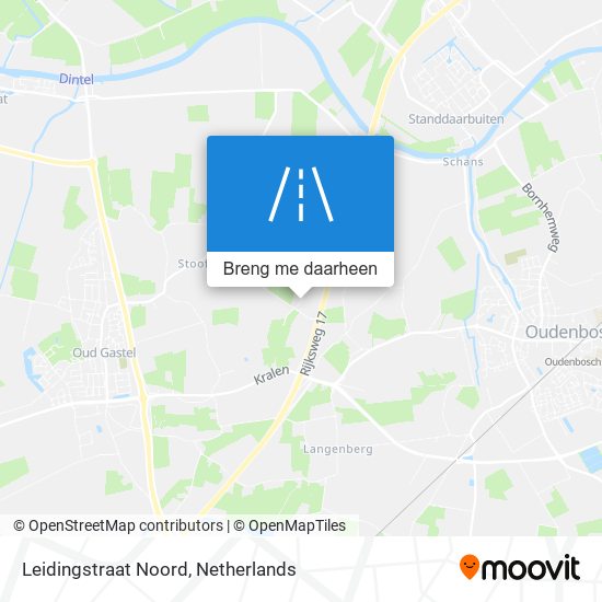 Leidingstraat Noord kaart