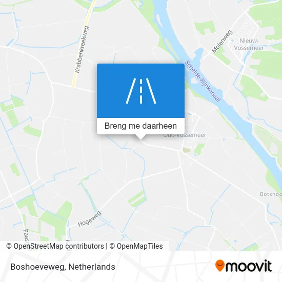 Boshoeveweg kaart