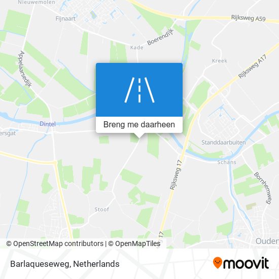 Barlaqueseweg kaart