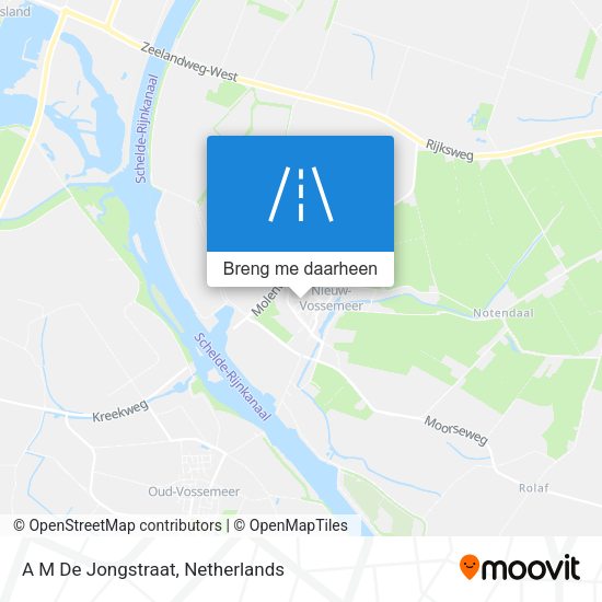 A M De Jongstraat kaart
