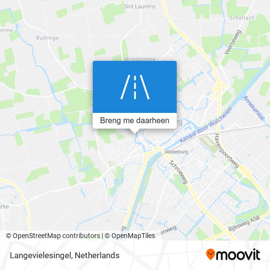 Langevielesingel kaart