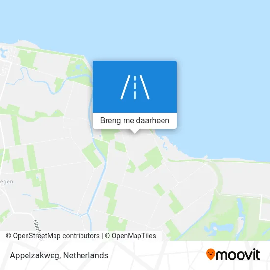 Appelzakweg kaart