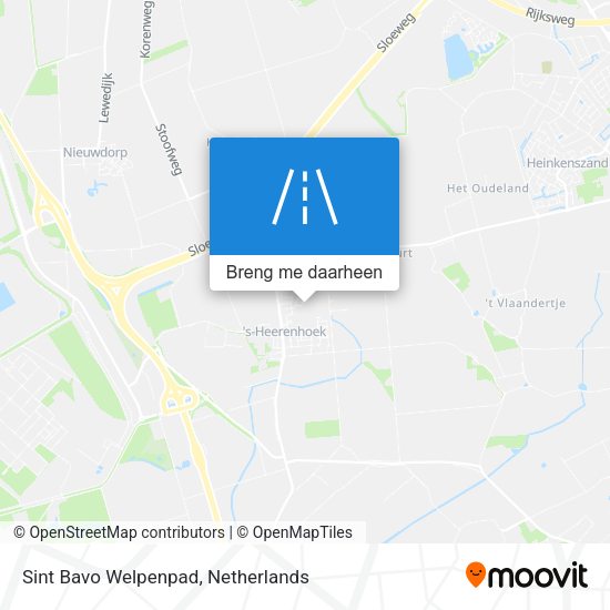 Sint Bavo Welpenpad kaart