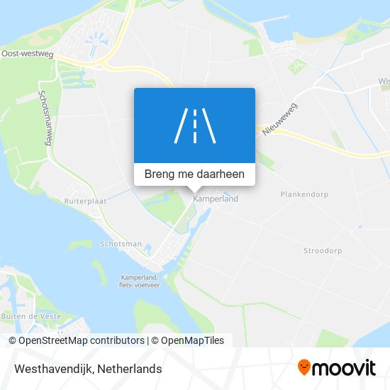 Westhavendijk kaart