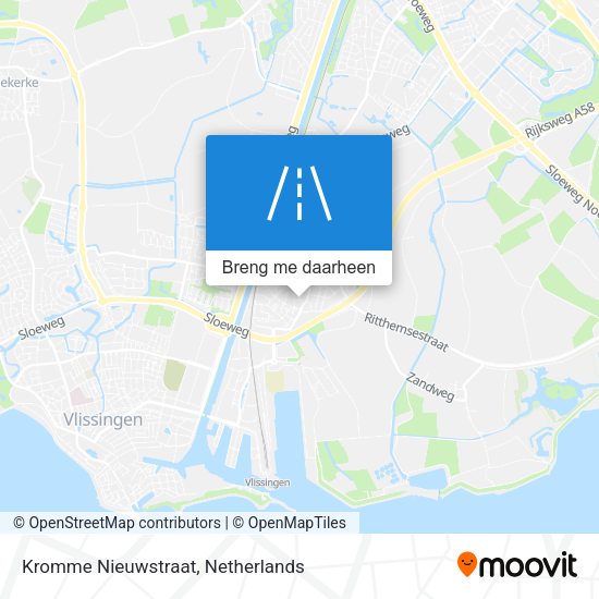 Kromme Nieuwstraat kaart