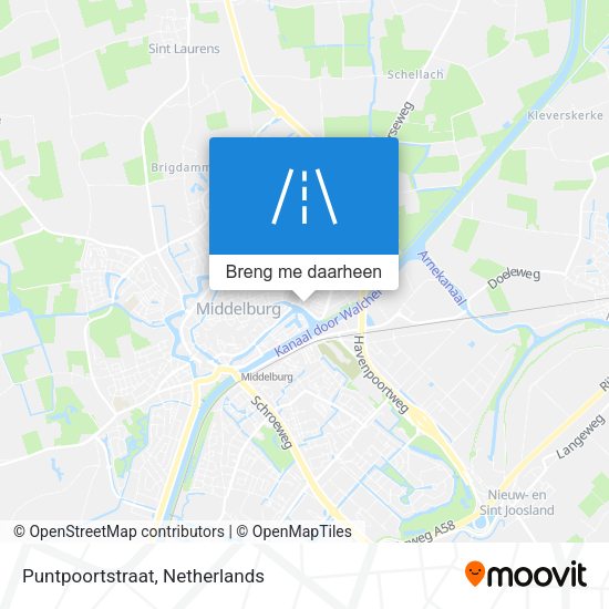 Puntpoortstraat kaart
