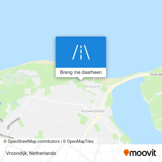 Vroondijk kaart