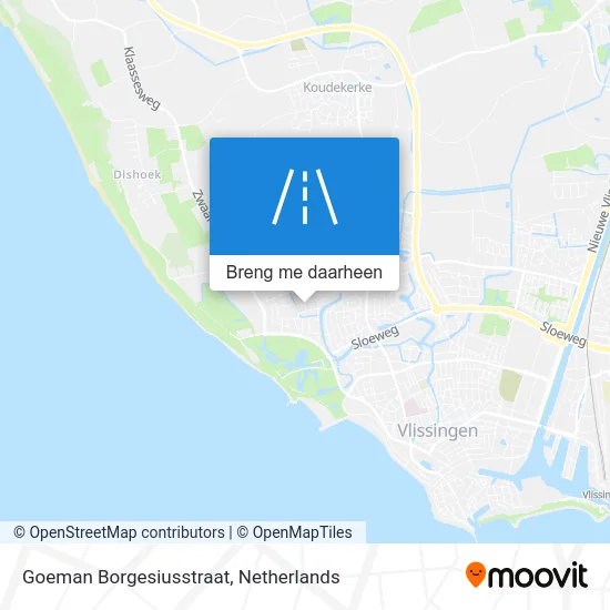 Goeman Borgesiusstraat kaart