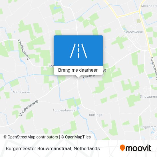 Burgemeester Bouwmanstraat kaart