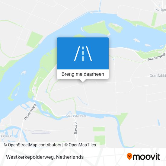 Westkerkepolderweg kaart