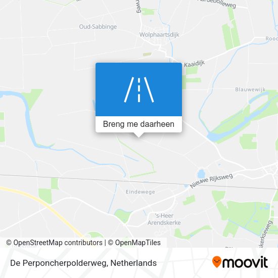 De Perponcherpolderweg kaart
