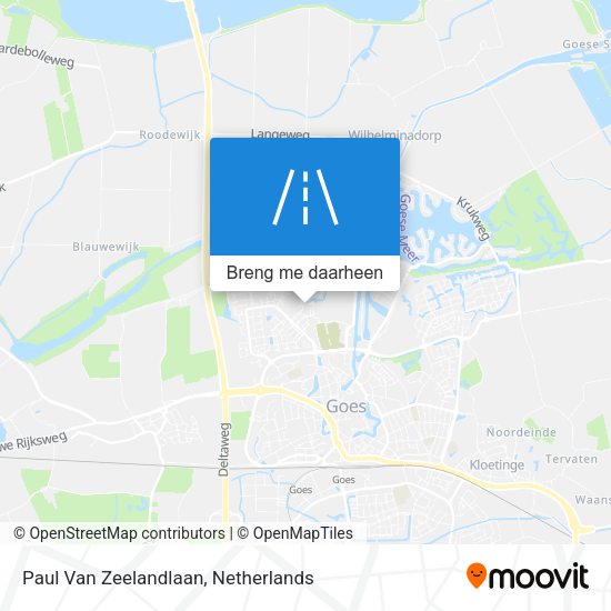 Paul Van Zeelandlaan kaart