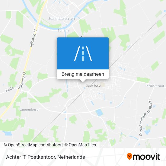 Achter 'T Postkantoor kaart