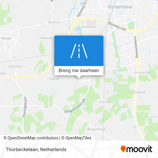 Thorbeckelaan kaart