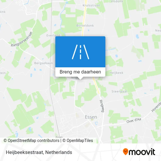 Heijbeeksestraat kaart