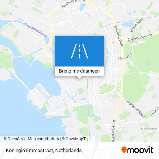 Koningin Emmastraat kaart