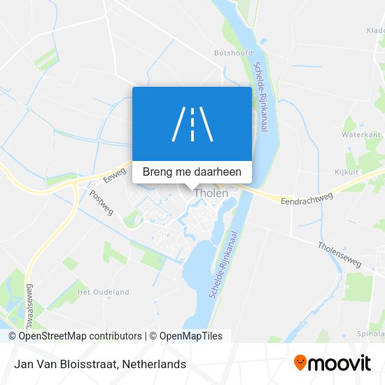 Jan Van Bloisstraat kaart