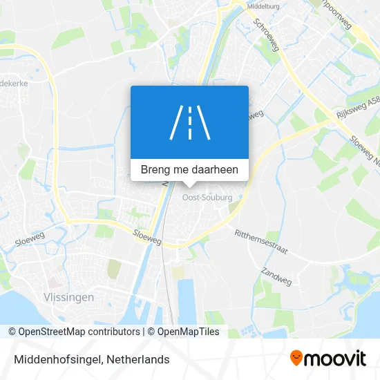 Middenhofsingel kaart