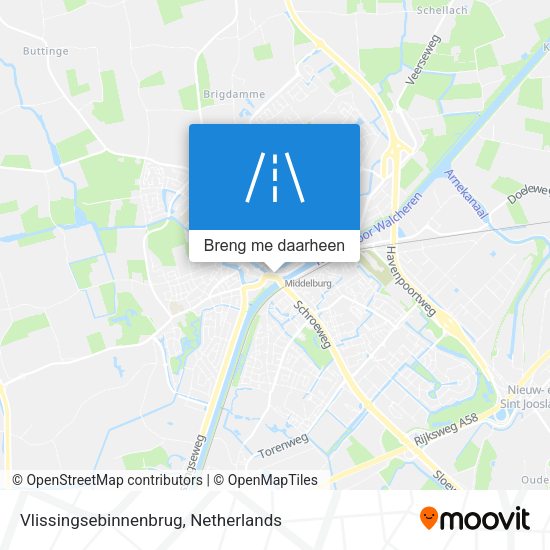 Vlissingsebinnenbrug kaart