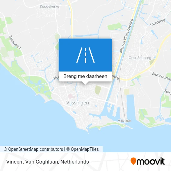 Vincent Van Goghlaan kaart