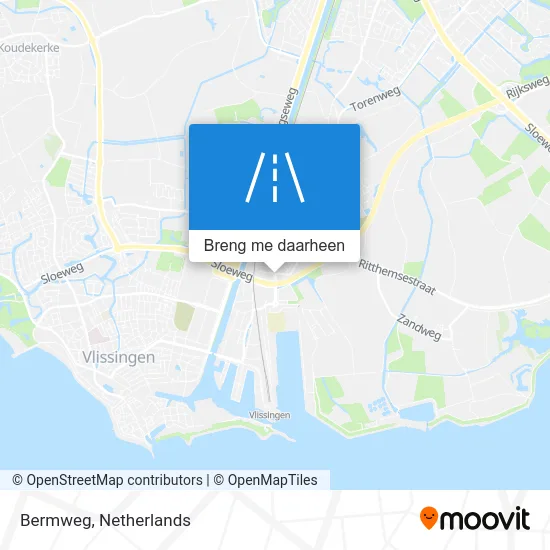 Bermweg kaart
