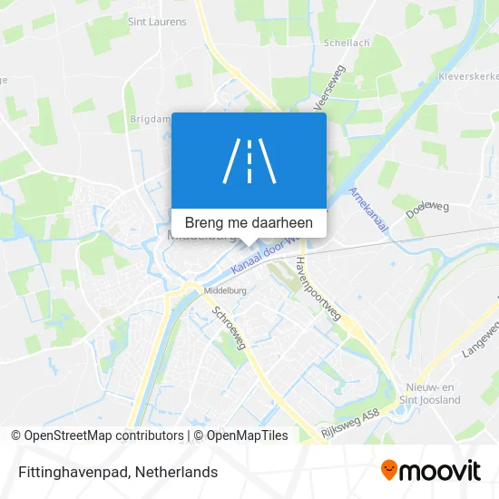 Fittinghavenpad kaart