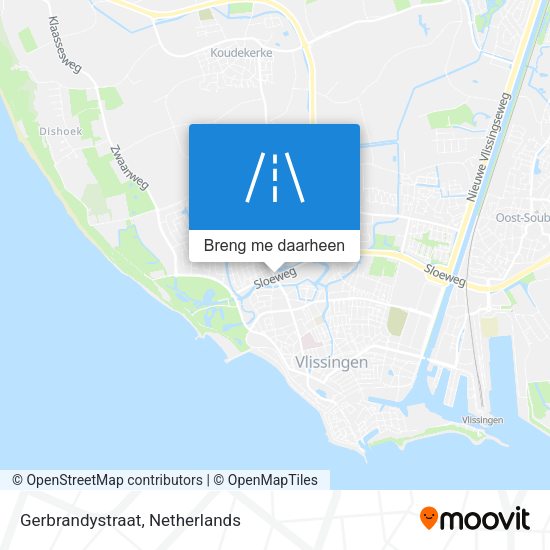 Gerbrandystraat kaart