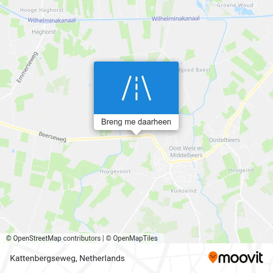 Kattenbergseweg kaart