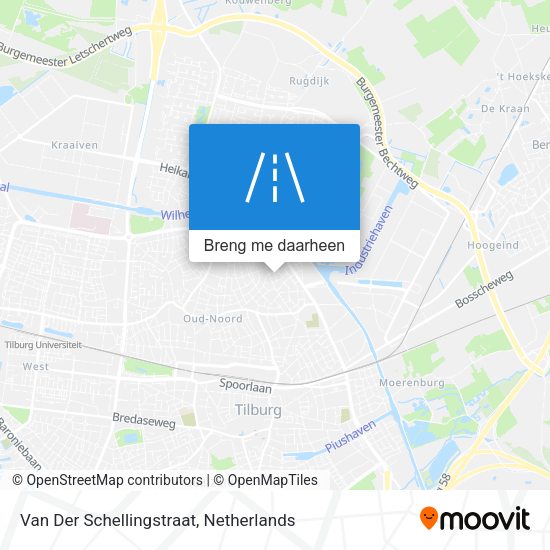 Van Der Schellingstraat kaart