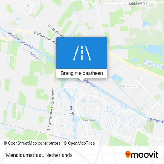 Menaldumstraat kaart