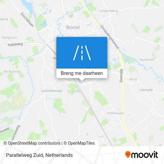 Parallelweg Zuid kaart