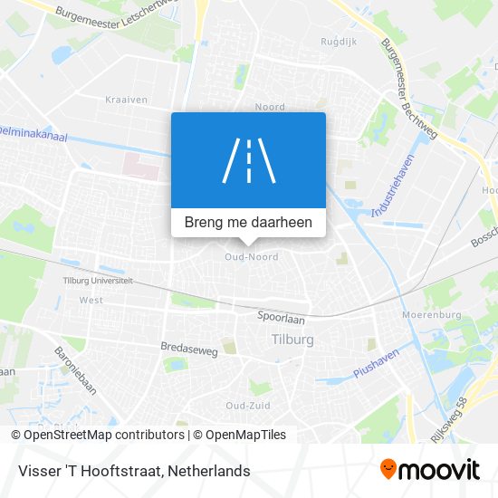 Visser 'T Hooftstraat kaart