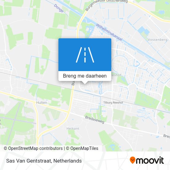 Sas Van Gentstraat kaart