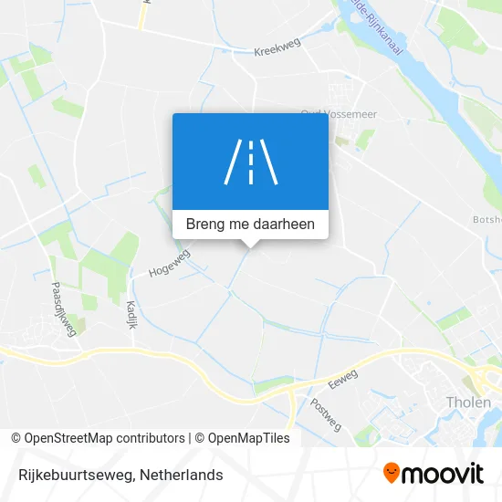 Rijkebuurtseweg kaart