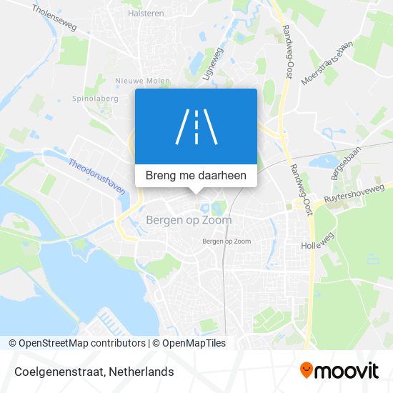 Coelgenenstraat kaart