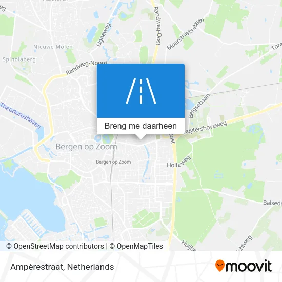 Ampèrestraat kaart