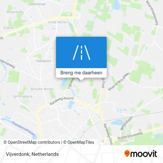 Vijverdonk kaart