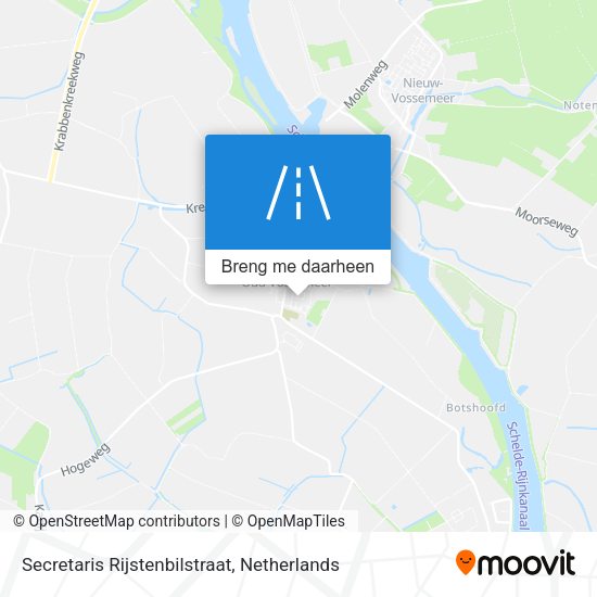 Secretaris Rijstenbilstraat kaart