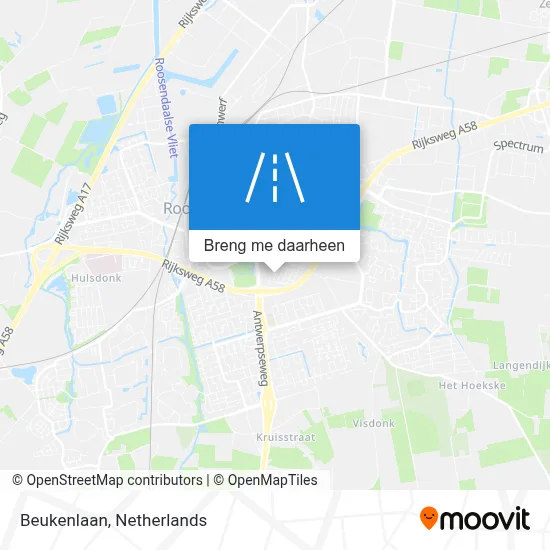 Beukenlaan kaart